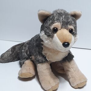 Wild Republic Wolf Plush Stuffed Animal Gray Brown Toy Collectible Baby children